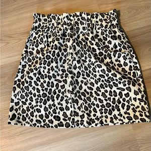 KLD Leopard Print Skirt